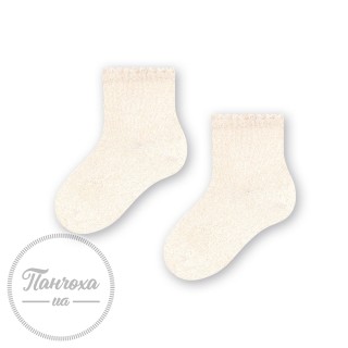 Шкарпетки для дівчат STEVEN 145 (люрекс) р.14-16 бежевий