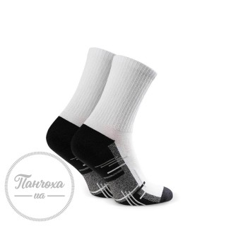 Шкарпетки чоловічі STEVEN Sport Line 047 (спорт 1) р.41-43 білий-сірий