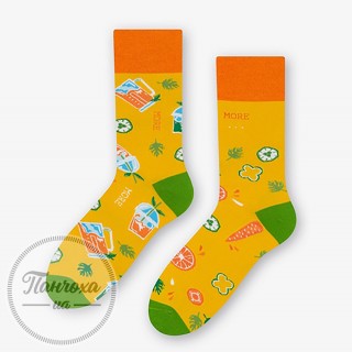 Шкарпетки жіночі MORE 078 (асиметричні) (JUICE) р.39-42 жовтий