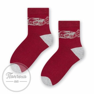 Шкарпетки для хлопців STEVEN 014 (Авто) р.26-28 бордовий