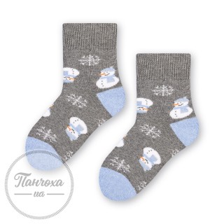 Шкарпетки дитячі STEVEN 154 (Сніговики) р.20-22 Джинс