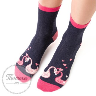Шкарпетки жіночі STEVEN 136 (лебеді)