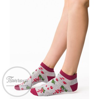 Шкарпетки жіночі STEVEN 114 (порічка) р.35-37 сірий