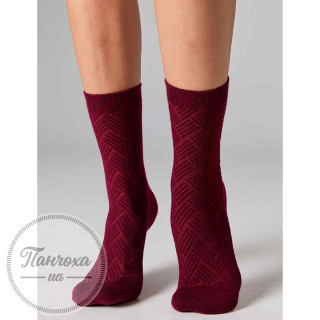 Шкарпетки жіночі LEGS SOCKS WOOL HERRIGBONE W36 (2 пари) р.36-41 Bordo-rose