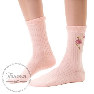 Шкарпетки жіночі STEVEN 017 з рюшем (квітка)