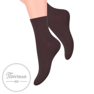 Шкарпетки жіночі STEVEN 037 (гладкі) р.38-40 коричневий