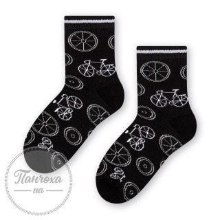 Шкарпетки для хлопців STEVEN 014 (Велосипед 1) р.26-28 чорний