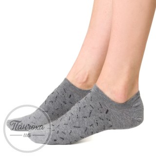 Шкарпетки жіночі STEVEN 021 (палички-люрекс) р.38-40 сірий