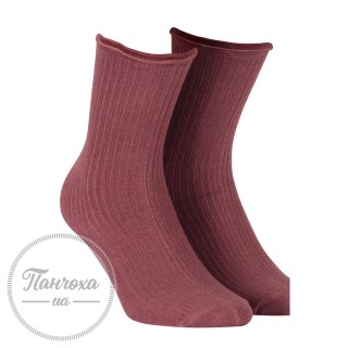 Шкарпетки жіночі WOLA (з рюшем) р.one size Виноградний