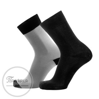 Шкарпетки чоловічі Дюна 1061 (2 пари) р.25-27 Чорний-сірий