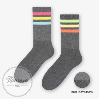 Шкарпетки чоловічі MORE 082 (смуги) р.39-42 сірий