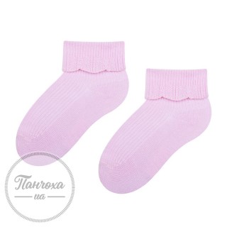 Шкарпетки для дівчат STEVEN 145 (однотонні) р.17-19 рожевий