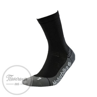Шкарпетки жіночі INMOVE Motorbike Silver р.38-40 Чорний-сірий