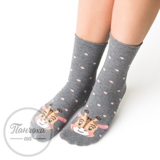Шкарпетки жіночі STEVEN 099 (жираф) р.38-40 сірий