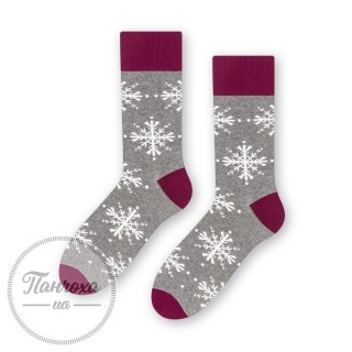 Шкарпетки чоловічі STEVEN 136 (сніжинка) р.44-46 сірий