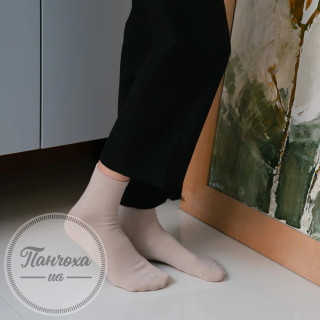 Носки Женские STEVEN 037 (гладкие) р. 38-40 св. бежевый