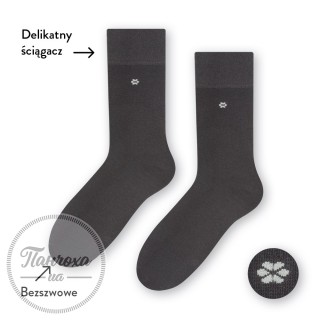 Шкарпетки чоловічі STEVEN SUITLINE (квіточка-без тиску) 056 р.42-44 сірий