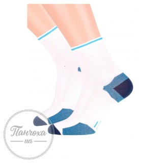 Шкарпетки підліткові STEVEN 060 (Спорт) р.38-40 білий/бірюза