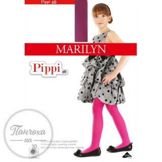 Колготки дитячі MARILYN Pippi 40, р.128-146 Red