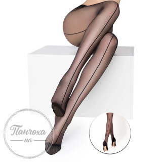 Колготки женские PANNA RETRO 20 (2 шва) p.4 Nero