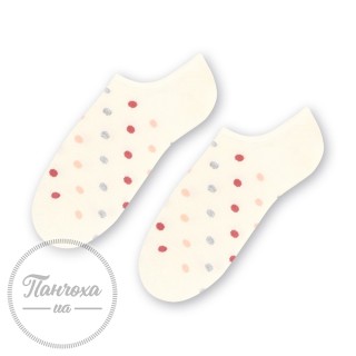 Шкарпетки жіночі STEVEN 021 (горох) р.35-37 молочний
