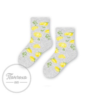 Шкарпетки дитячі STEVEN 138 (лимон) р.23-25 сірий