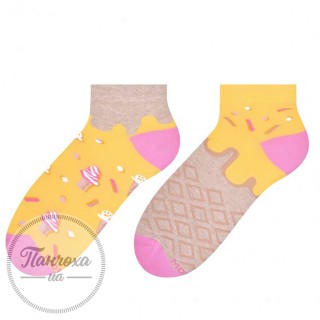 Шкарпетки жіночі MORE 034 (ICE CREAM) р.39-42 жовтий