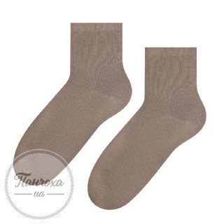Шкарпетки жіночі STEVEN 037 (гладкі) р.35-37 темний сіро-бежевий