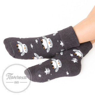 Шкарпетки дитячі STEVEN 154 (Пінгвін 1) р.20-22 Темно-сірий