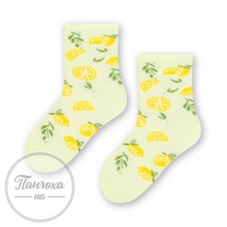 Шкарпетки дитячі STEVEN 138 (лимон) р.23-25 салатовий