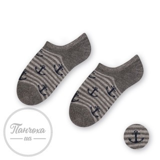 Шкарпетки для хлопчиків STEVEN 152 (якір-смужка) р.20-22 сірий