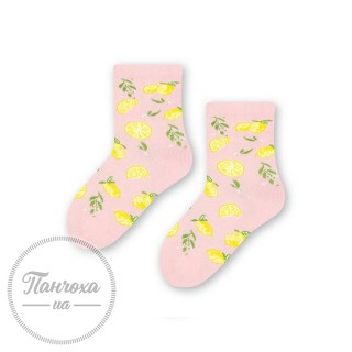 Шкарпетки дитячі STEVEN 138 (лимон) р.20-22 рожевий
