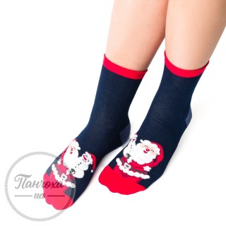 Шкарпетки жіночі STEVEN 136 (Санта та сніговик)