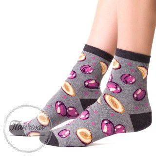 Шкарпетки жіночі STEVEN 159 (слива 1) р.35-37 сірий