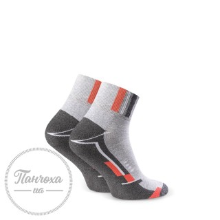 Шкарпетки чоловічі STEVEN 040 (спортивні 1) р.44-46 св.сірий-сірий