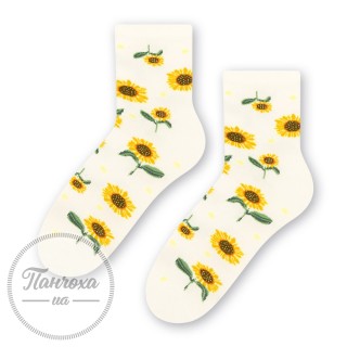 Шкарпетки жіночі STEVEN 099 (соняшник) р.38-40 молочний