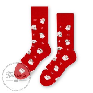 Шкарпетки чоловічі STEVEN 136 (Дід Мороз) р.44-46 червоний