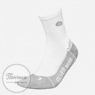 Шкарпетки жіночі INMOVE Runner Silver р.35-37 Білий-сірий
