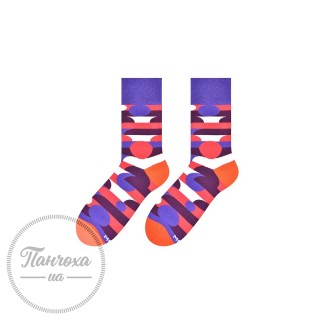 Шкарпетки чоловічі MORE 079 (GEOMETRY) р.43-46 фіолетовий