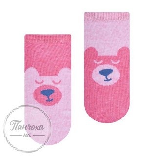 Шкарпетки дитячі STEVEN 004 (ведмедик) р.32-34 рожевий