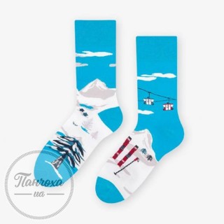 Шкарпетки чоловічі MORE 079 (асиметричні) (зима в горах) р.39-42 блакитний