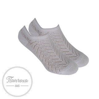 Шкарпетки жіночі WOLA (ажурні) one size Св.сірий