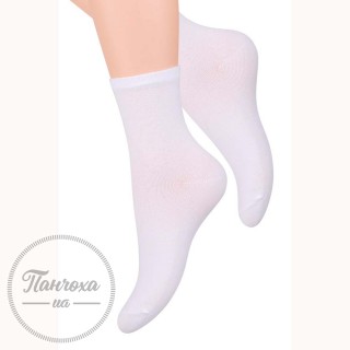 Шкарпетки жіночі STEVEN 037 (гладкі) р.35-37 білий
