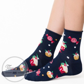 Шкарпетки жіночі STEVEN 136 (ласощі) р.35-37 гранат
