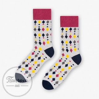 Шкарпетки чоловічі MORE 051 (DIAMONDS 1) р.39-42 св.сірий
