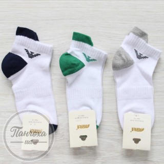 Шкарпетки для хлопчиків ARTI 200228 р.34-36 (11-12 років) Білий-зелений