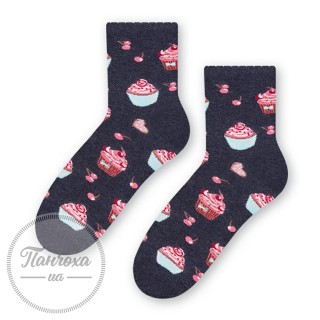 Шкарпетки жіночі STEVEN 084 (тістечко) р.38-40 Джинс