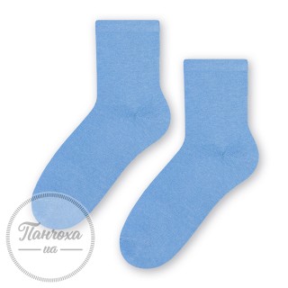 Шкарпетки жіночі STEVEN 037 (гладкі) р.35-37 блакитний