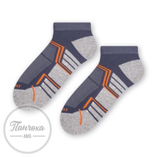 Шкарпетки чоловічі STEVEN 101 (sport) р.41-43 джинс-помаранчевий