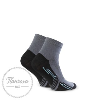 Шкарпетки чоловічі STEVEN (спортивні 8) 054 р.44-46 Сірий-чорний